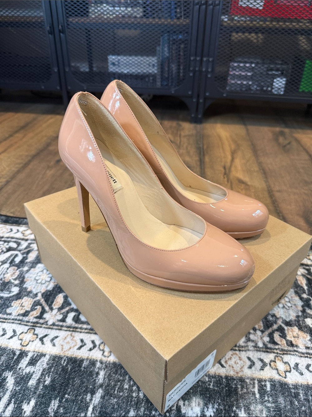 L.K. BENNETT Sledge Patent Leather High Heel Pumps
